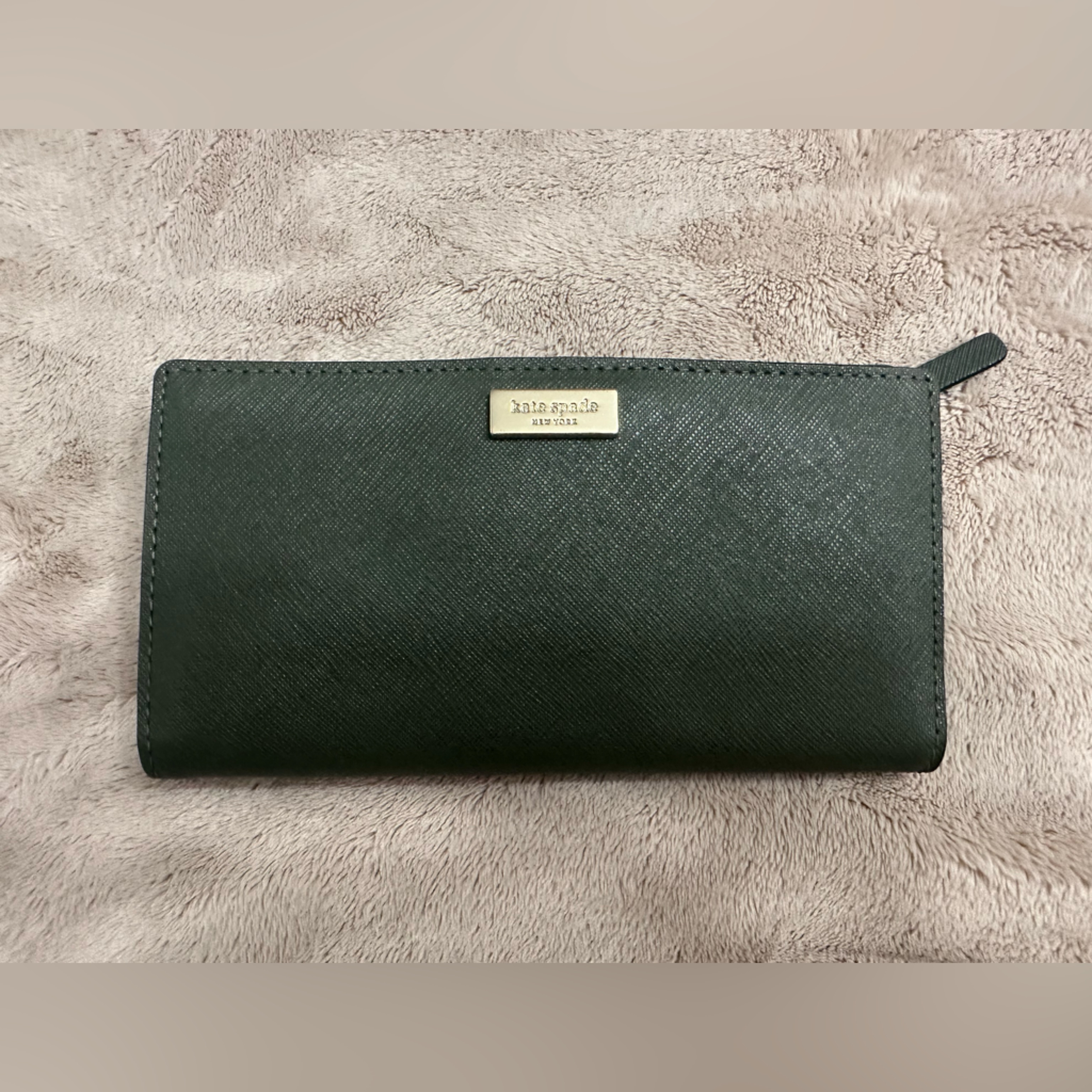 Kate Spade Forest Green Leather Wallet